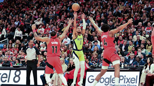 Indiana Pacers Tyrese Haliburton Bruce Brown Scottie Barnes Toronto Raptors